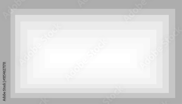 Obraz Abstract Gray Concentric Rectangles Background