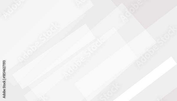 Obraz Abstract White Geometric Overlapping Rectangles Background