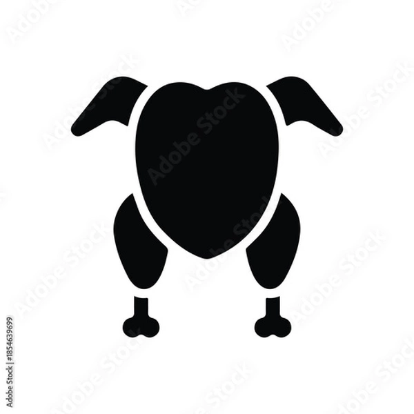 Obraz Chicken, food icon