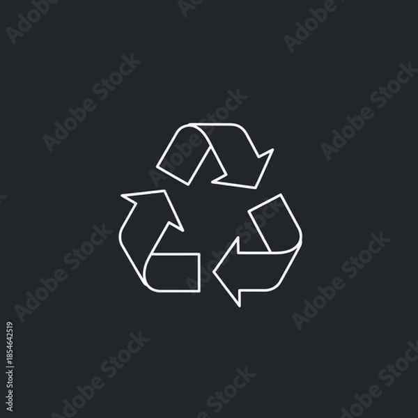 Obraz Recycling Symbol Icon