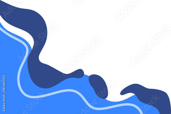 Fototapeta Abstract Wave Corner Shape