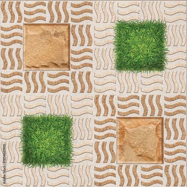 Obraz natural ceramic texture for the yard area