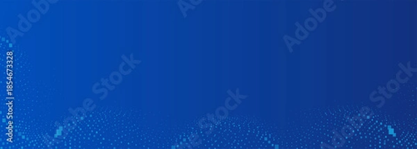 Obraz Blue Tech Finance Fintech Background Abstract Pixel Pattern. Abstract Business Tech Science Vector Backdrop.