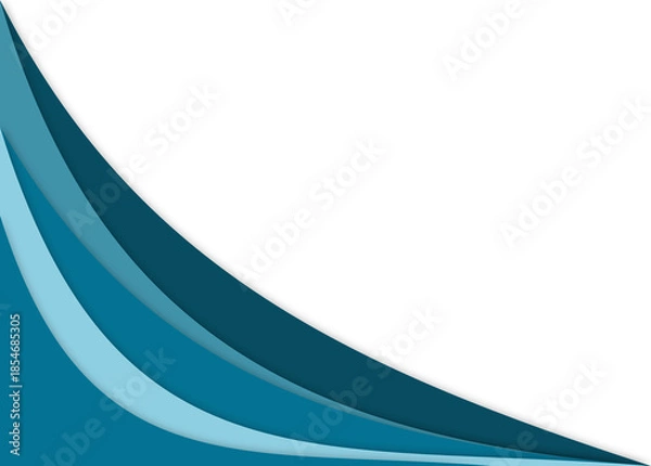 Obraz Abstract blue corner border