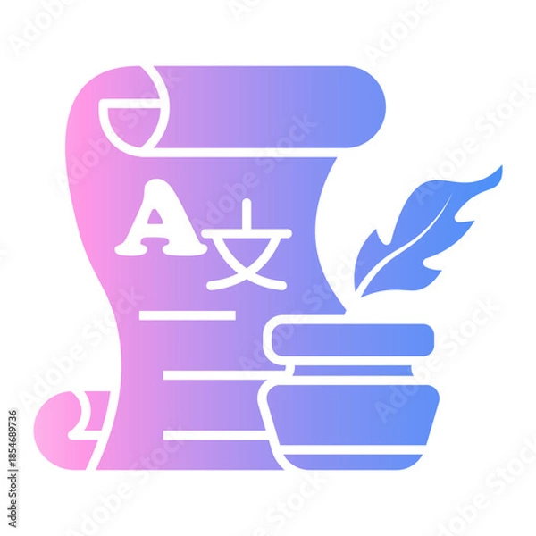 Obraz paper Gradient icon