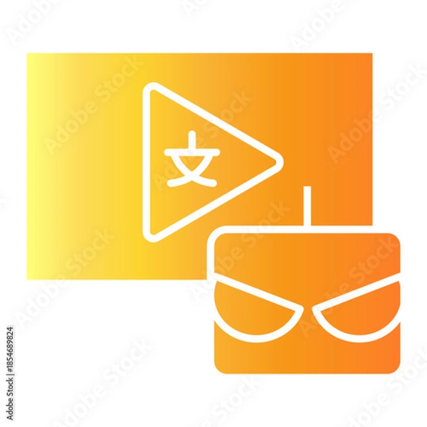 Obraz ai videos Gradient icon