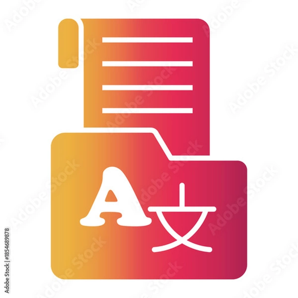 Obraz file Gradient icon