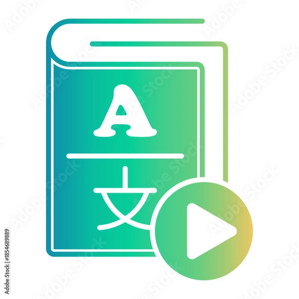 Obraz language class Gradient icon