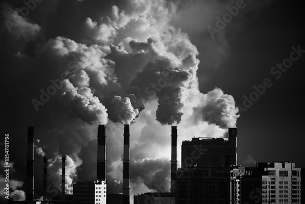 Obraz smoke from the chimney