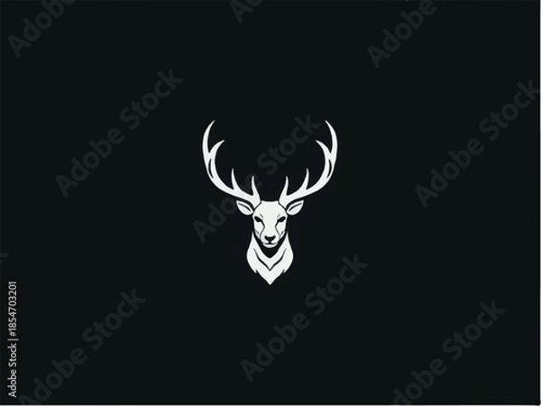 Obraz Deer logo design. Deer vector logo. 