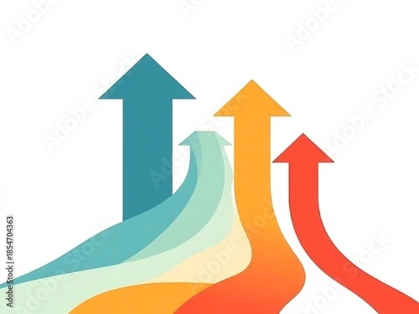 Obraz red and yellow arrows