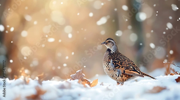 Obraz bird in the snow
