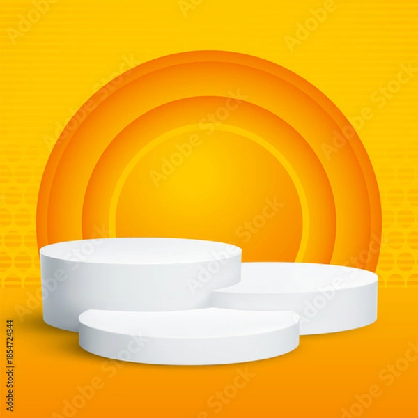 Obraz Abstract Background Gradient Color Vector EPS 3D Podium