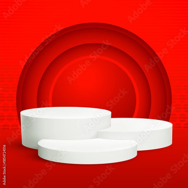 Obraz Abstract Background Gradient Color Vector EPS 3D Podium