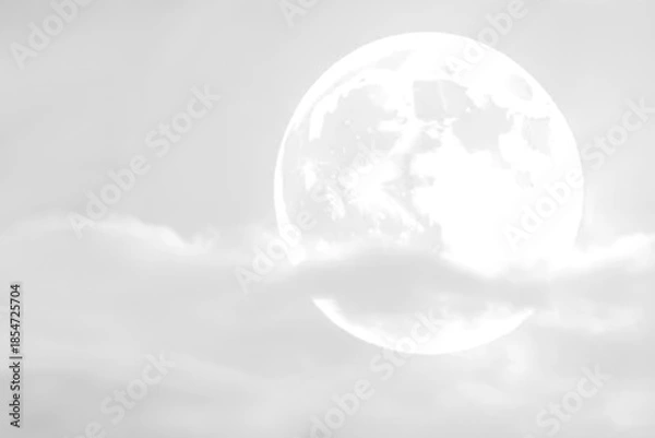 Fototapeta moon on the sky 