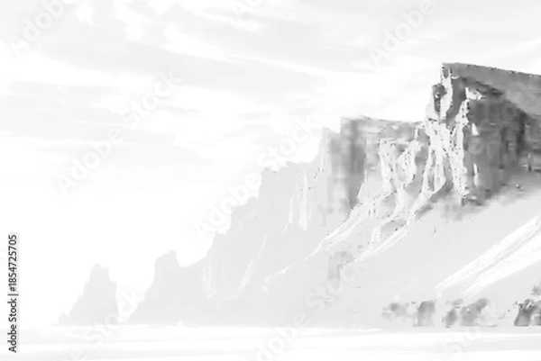 Fototapeta mountain and sky 