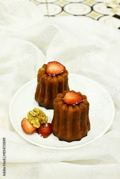 Obraz traditional French cannelli pastries for dessert