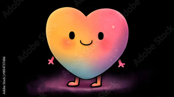 Obraz heart shaped balloons