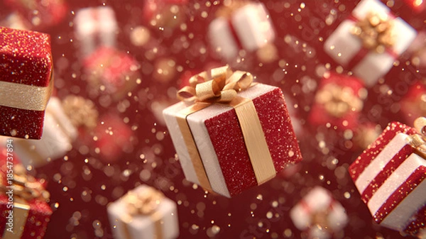 Obraz christmas gift boxes