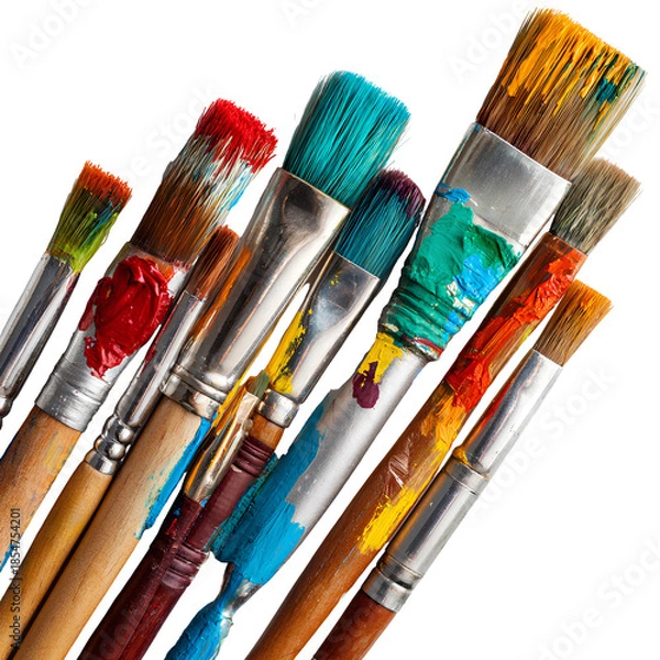 Obraz brushes and paints