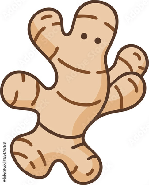 Fototapeta ginger vector illustration