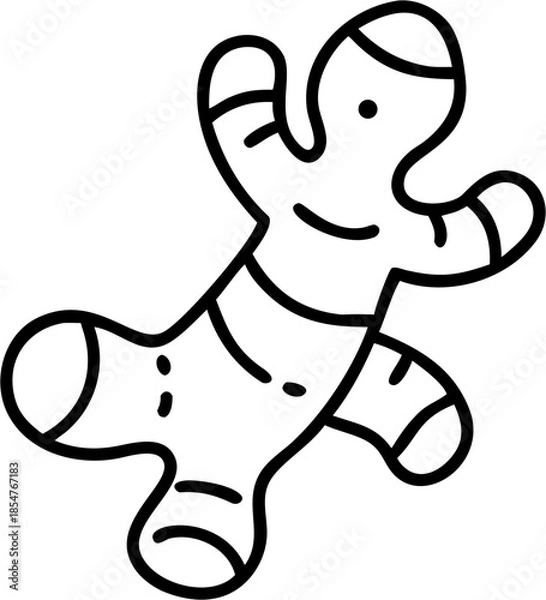 Fototapeta ginger vector illustration