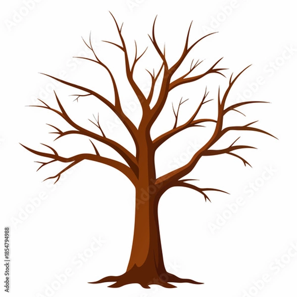 Obraz vector tree silhouette