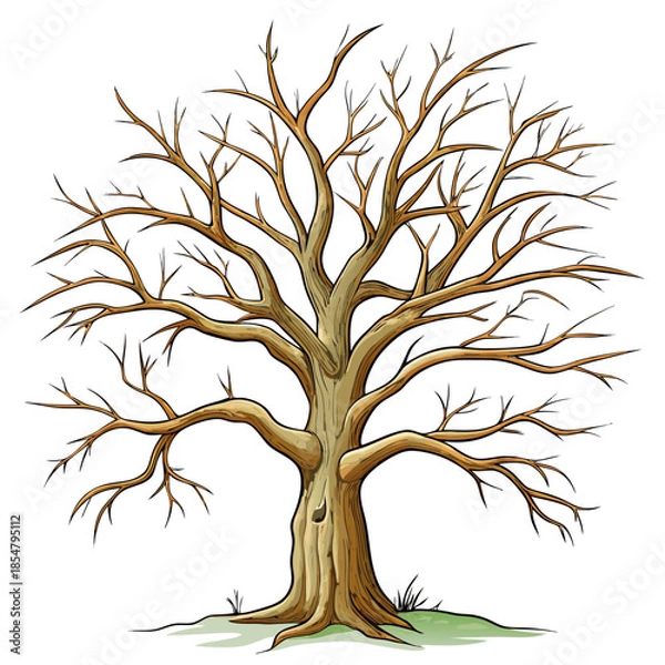 Fototapeta vector tree silhouette