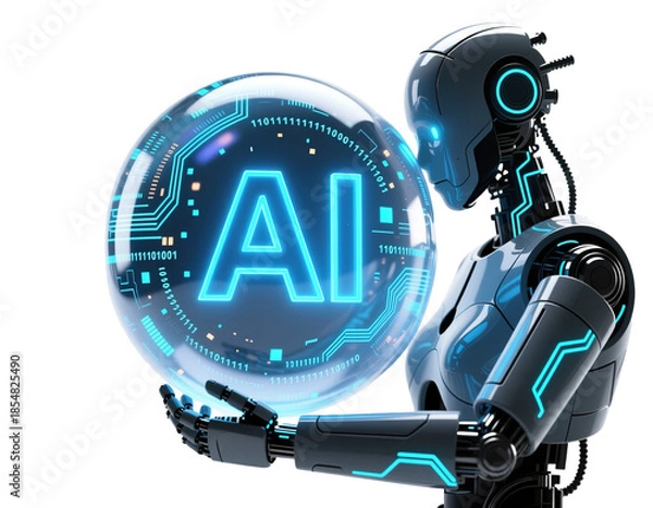 Obraz Android inflates the artificial intelligence bubble.