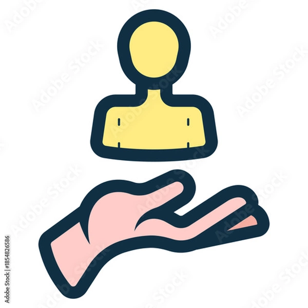 Obraz human resources icon