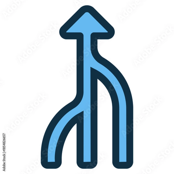 Obraz one purpose united arrow icon