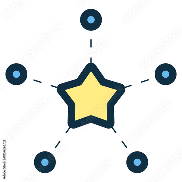 Obraz representative star influence icon
