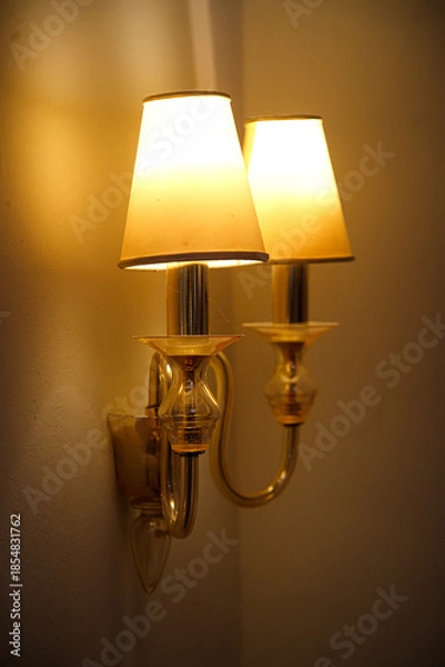 Obraz lamp on the wall