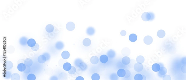 Obraz Blue dust light. glowing bokeh confetti and sparkle overlay texture for your design