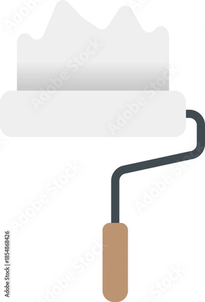 Fototapeta 白いローラーのアイコン