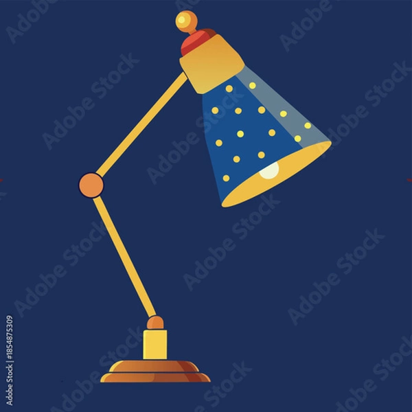 Obraz table lamp vector illustration
