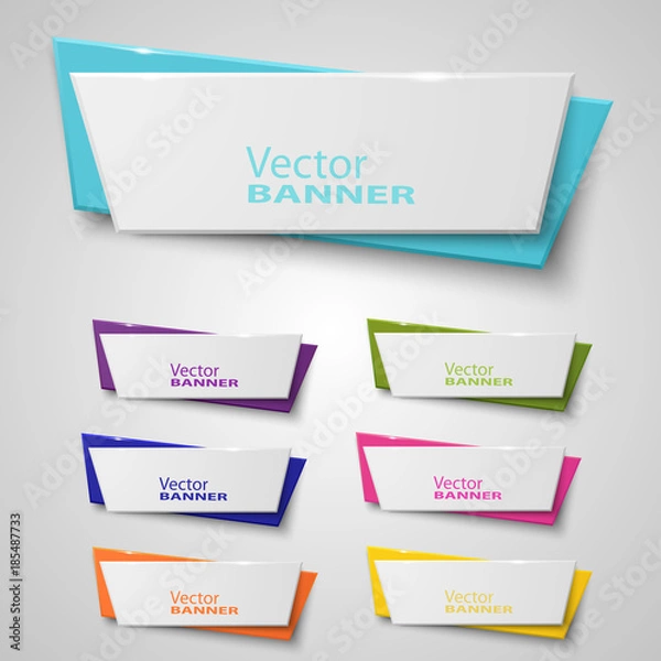 Obraz Vector banners set