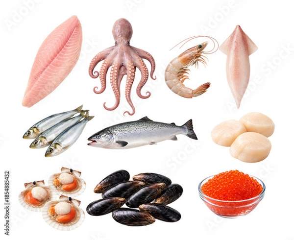 Obraz Fresh Seafood Assortment