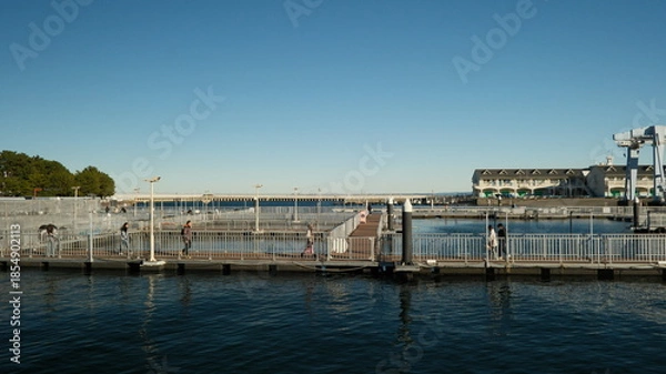 Obraz Figures on the pier