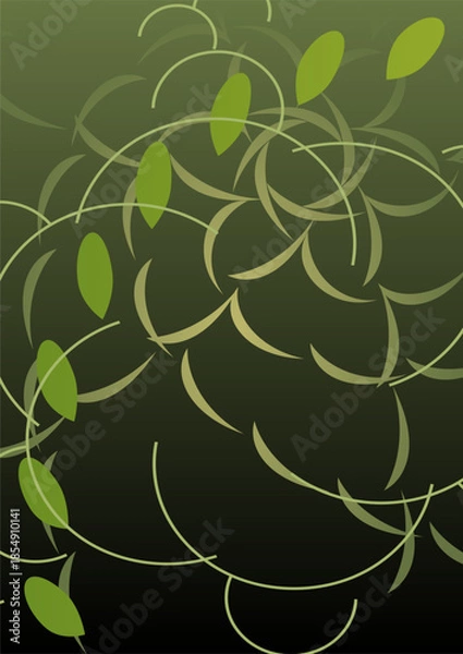 Obraz abstract background with leaves 