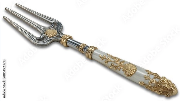 Obraz old knife on white background