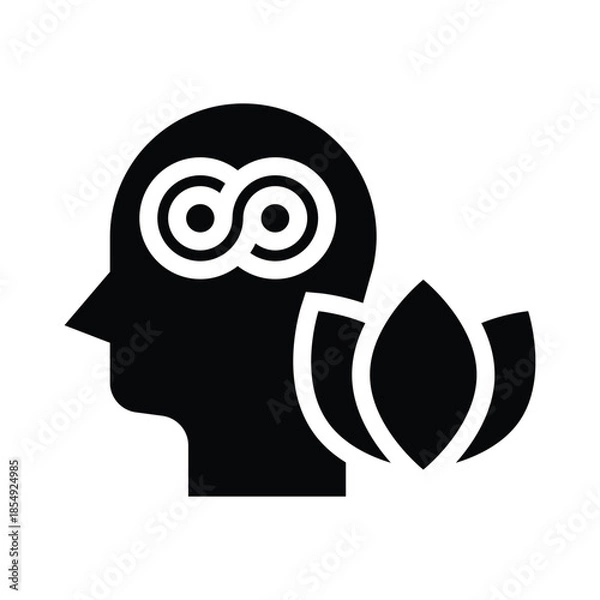 Obraz  philosophy glyph icon illustration vector graphic.eps