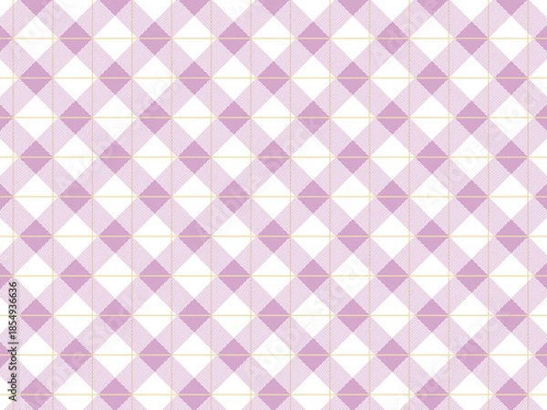 Obraz 斜めチェックの背景素材