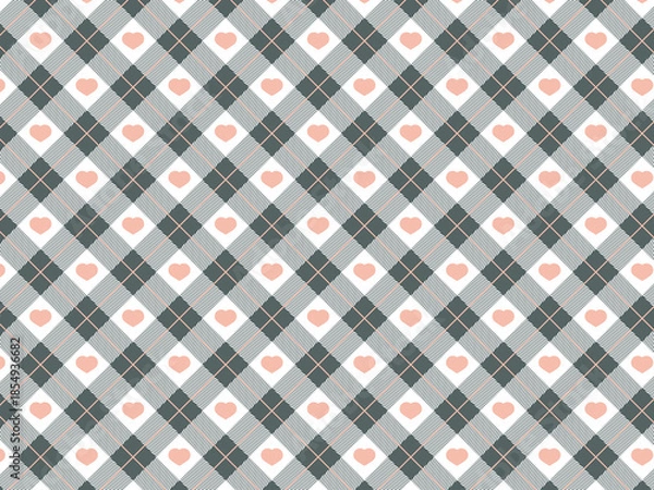 Obraz 斜めチェックの背景素材