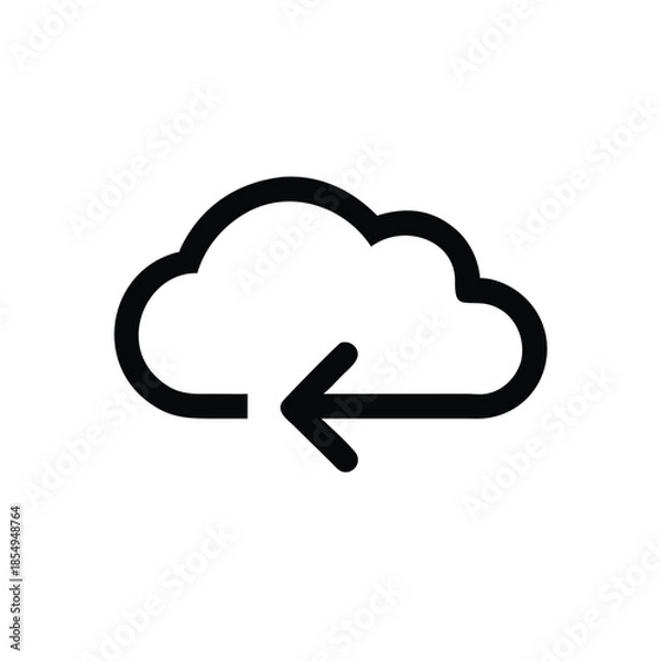 Fototapeta cloud,login,arrow,enter,online,network,digital,interface,cloudicon,server,web,storage,cloudservice,