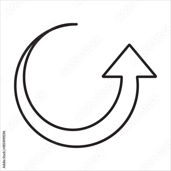 Obraz Recycle icon outline vector