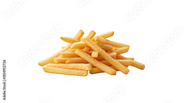 Obraz Pile of french fries with salt
