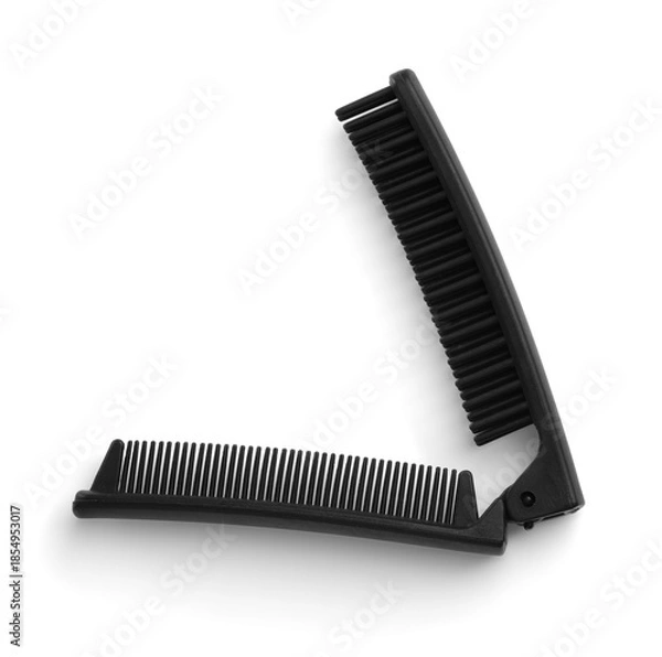 Obraz Black plastic pocket folding comb