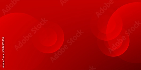 Obraz Abstract red background with red circles