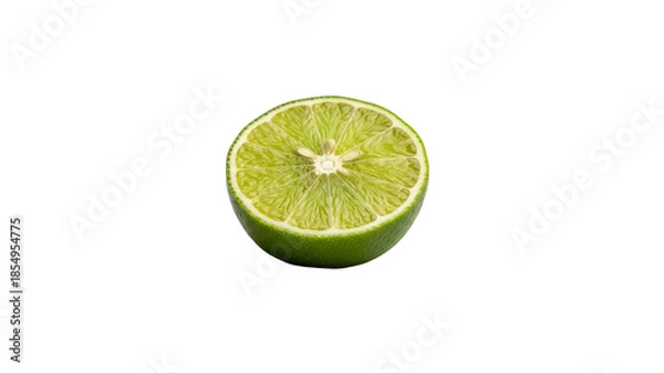 Obraz Lime half on Transparent Background